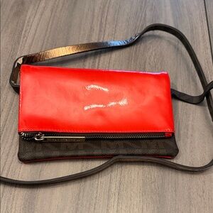 Michael Kors Red Fold-Over Belt Bag - Womens